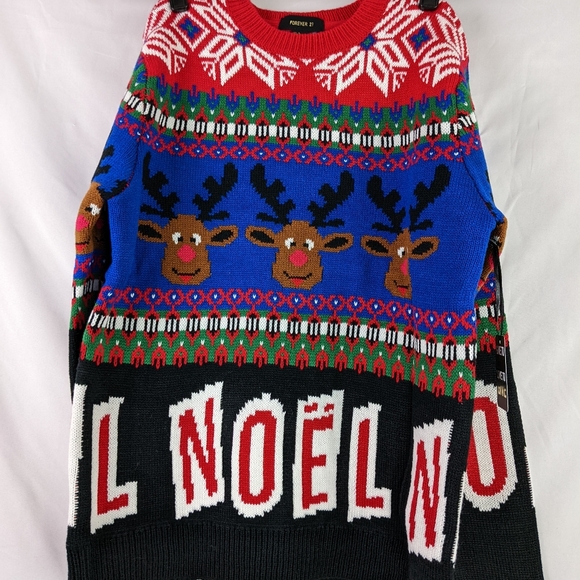 NWT, FOREVER 21 UGLY CHRISTMAS SWEATER, SIZE S - Picture 4 of 8